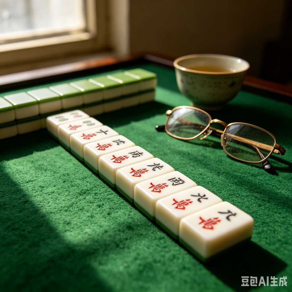hand painted mahjong tiles